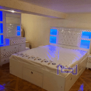 تصویر سرویس تخت خواب عروس سفید رنگ