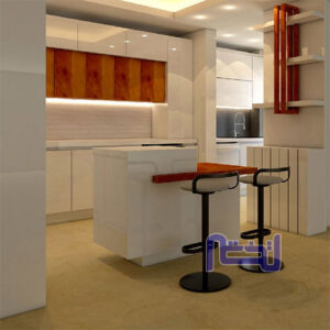 طراحی سه بعدی دکوراسیون آشپزخانه