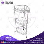 تولید کننده قفسه استند حمام آلومینیومی ضد زنگ لوتوس