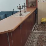 کابینت mdf همراه با اجاق رومیزی و سینک و هود